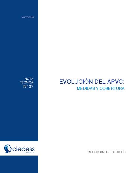 Evolución del APVC, Medidas y Cobertura, Mayo 2015