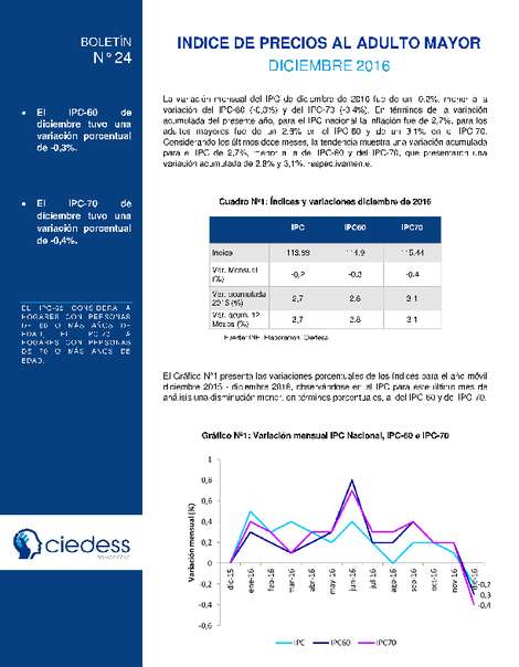 IPC Adulto Mayor, Diciembre 2016