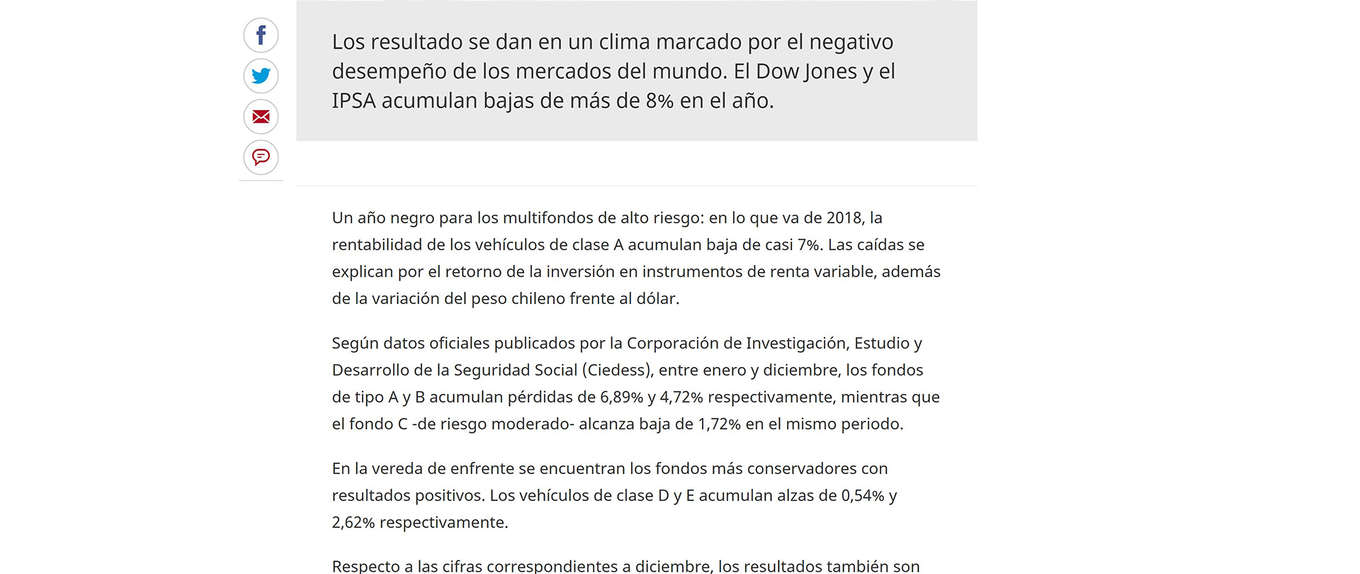 Comportamiento multifondos en 2018 Comportamiento multifondos en 2018